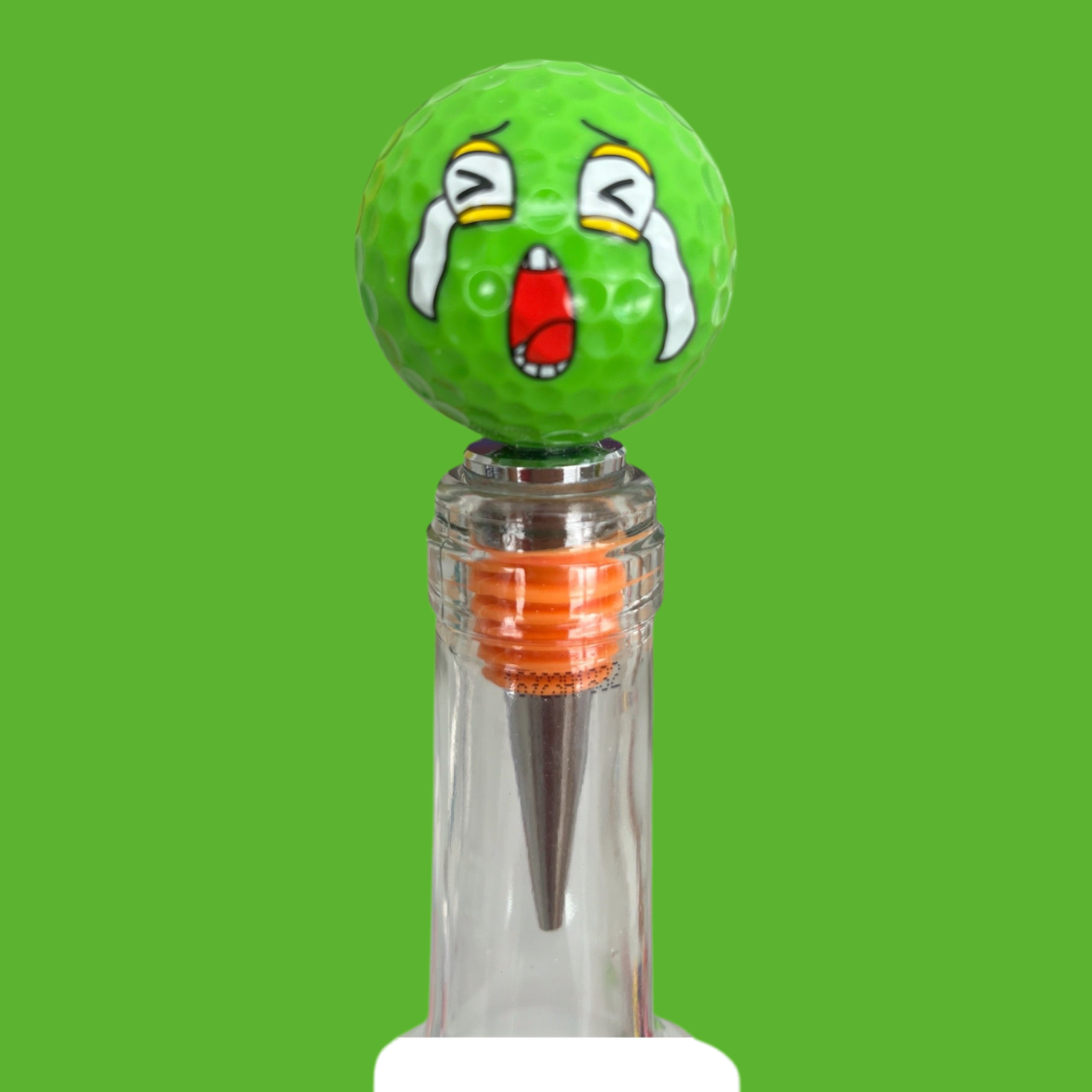 Weinstopfen mit Golfball