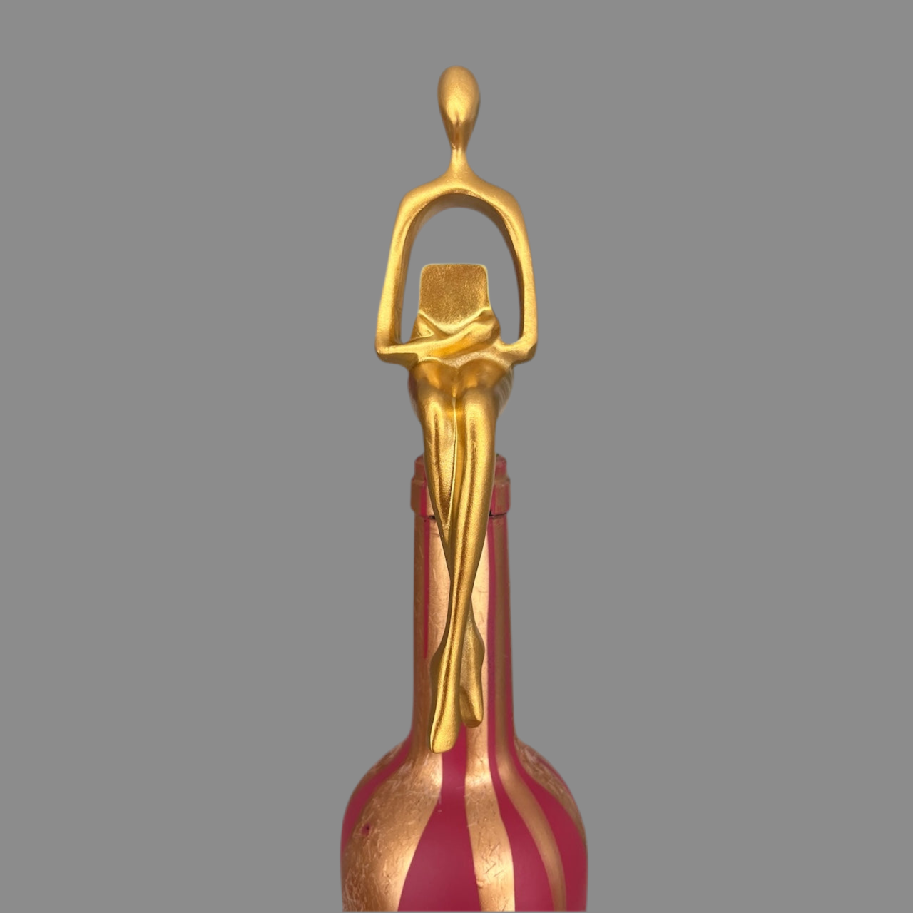 Weinstopfen Figur gold
